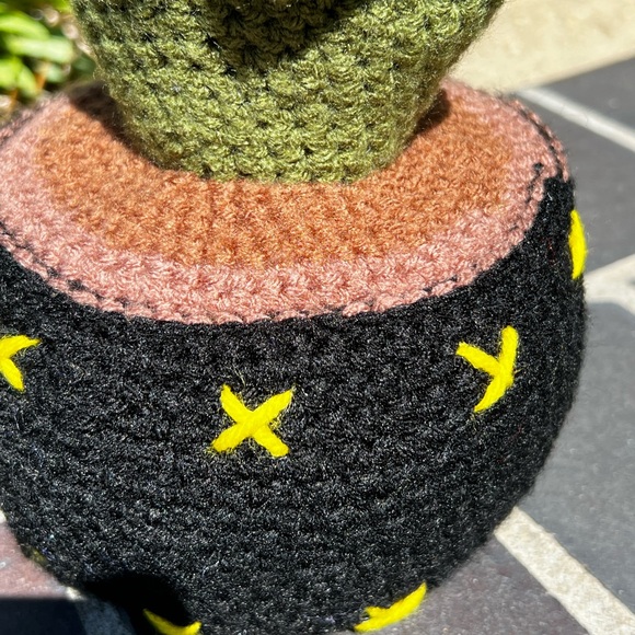 Hand Crocheted Rock n Roll Hand Cactus Decor! - Picture 5 of 17